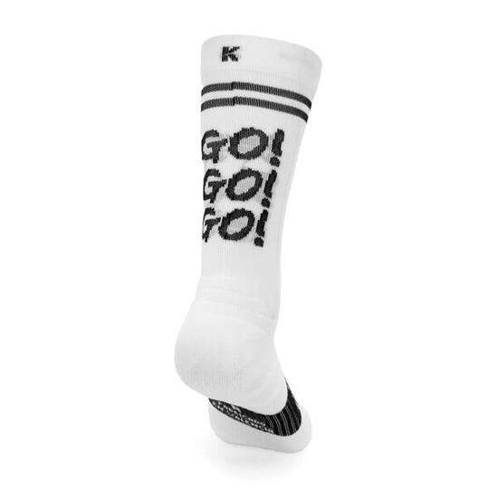 Chaussettes de Running Unisex GO! GO! GO! Blanches - 1 fil