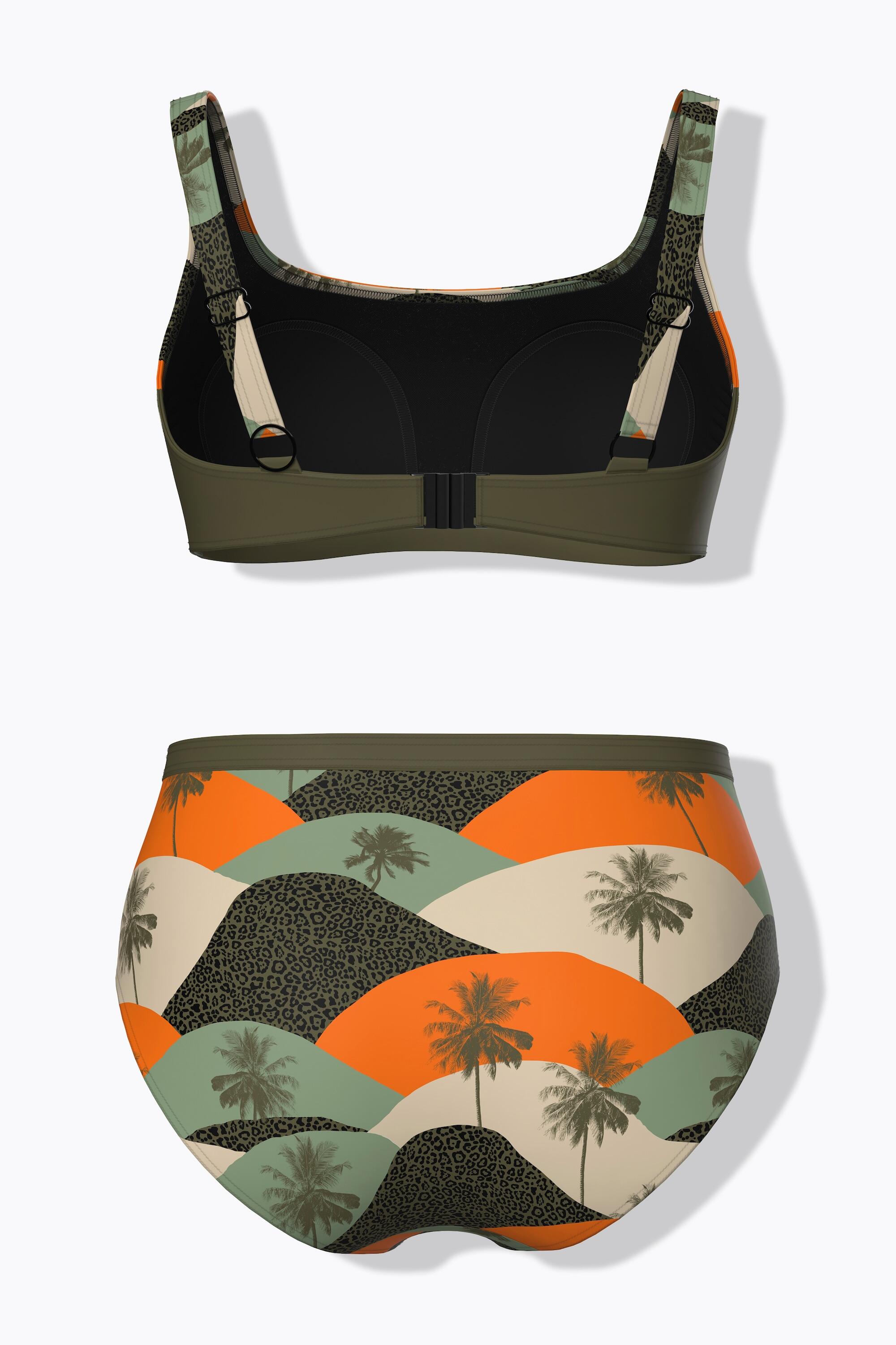 Dames Bikini palmen zachte cups verstelbare bandjes 7/7