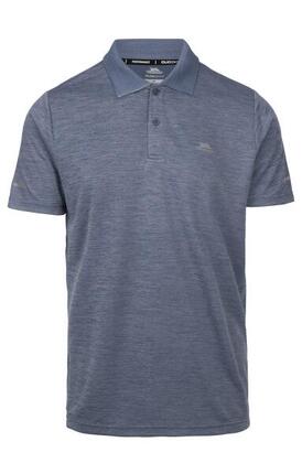 Trespass Mckay Polo homme manches courtes Indigo Tone Marl