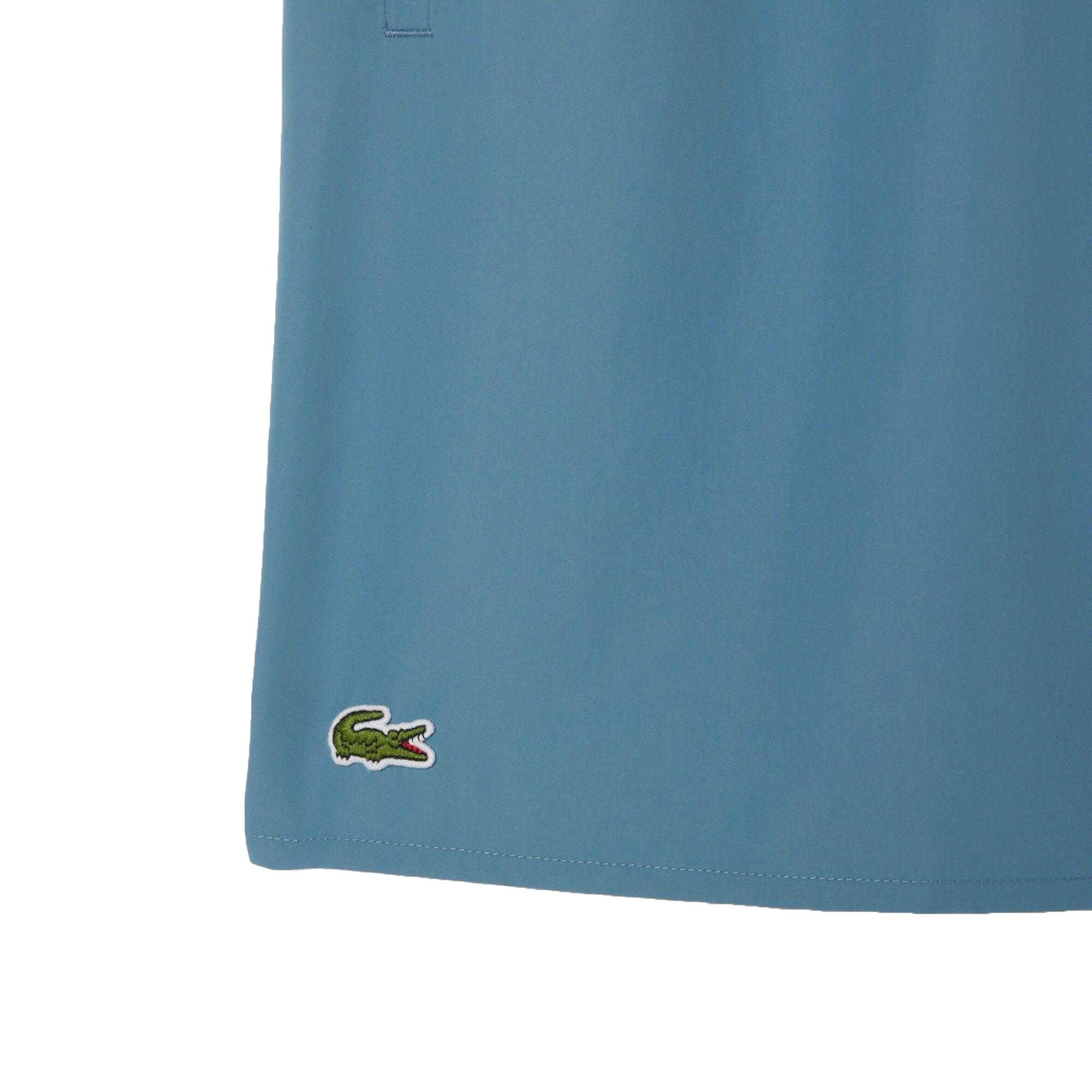 Costume Bermuda Monocromo Media Lunghezza Uomo Lacoste Blu 3/4