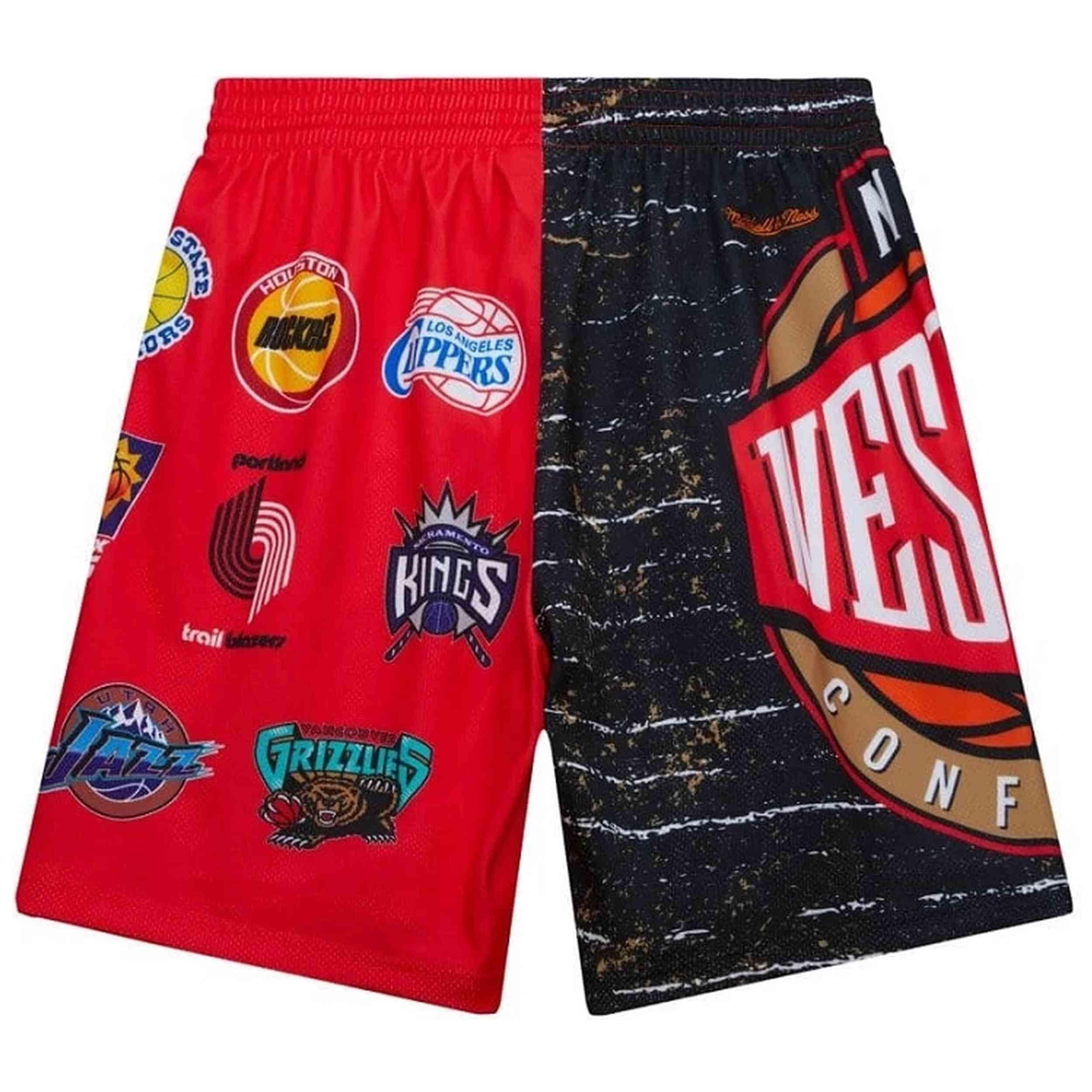 Pantalon corto Mitchell & ness modelo PSHR4984-ASWYYPPPMTWH para hombre 2/4