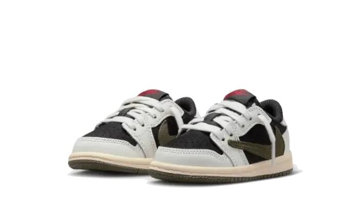 Air Jordan 1 Retro Low OG SP Travis Scott Olive Bébé (TD) 2/3