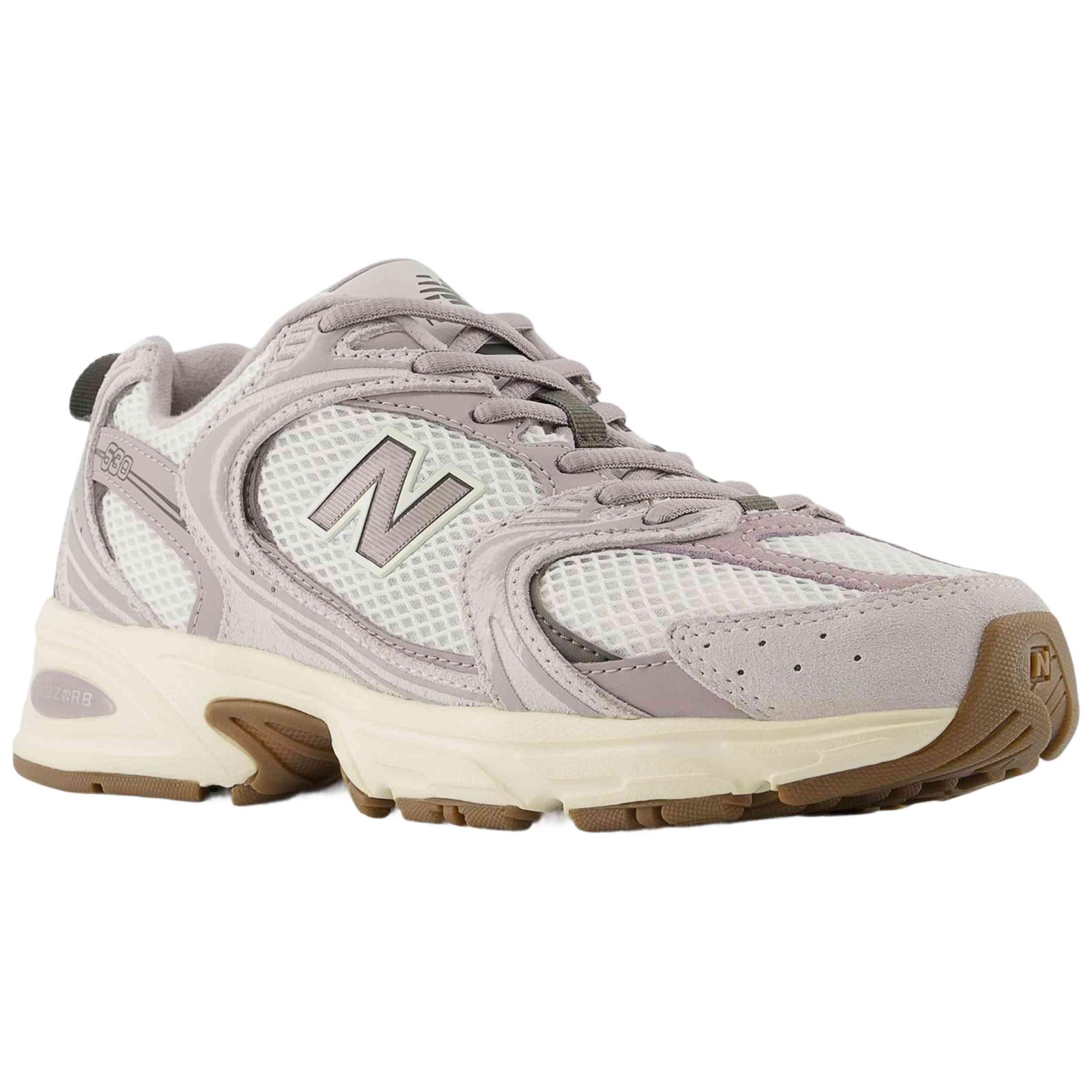 New Balance 530, Fitness Donna - Beige, Grigio, Bianco/Verde 5/5