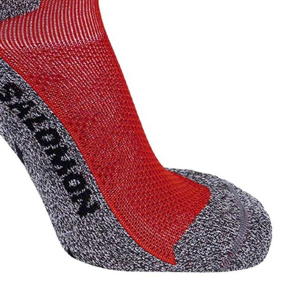 Calzini Alla Caviglia Adulto Unisex Salomon Speedcross Rosso Grigio 3/3