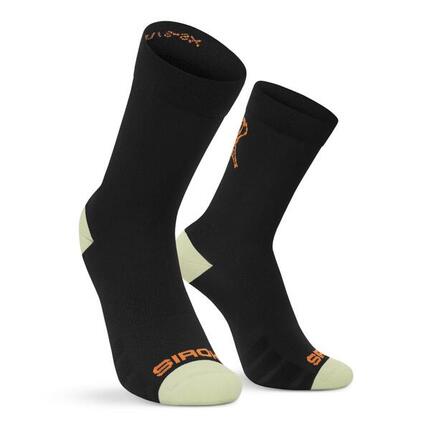 Chaussettes cyclotourisme mi-mollet Cyclisme Homme et Femme ST1 Black Noir