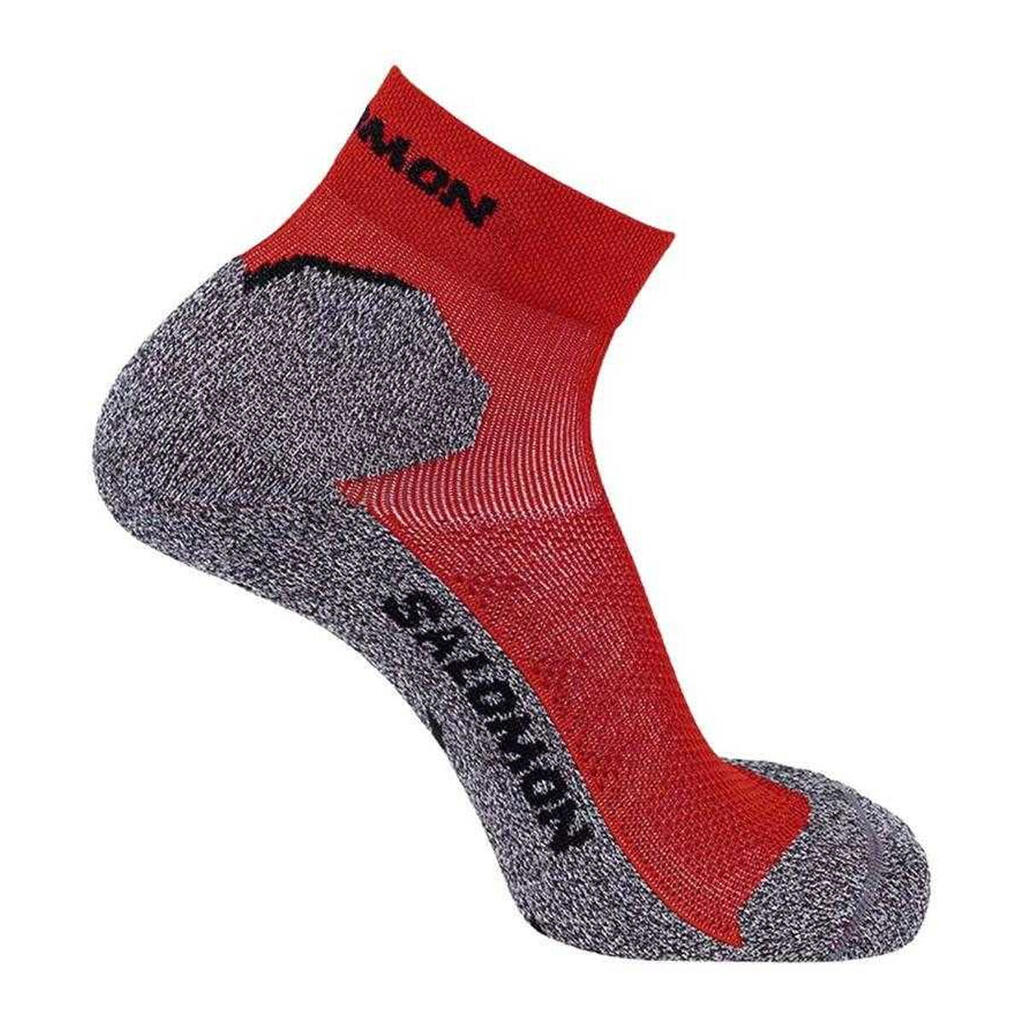 Unisex Adult Speedcross Ankle Socks (Red/Grey)