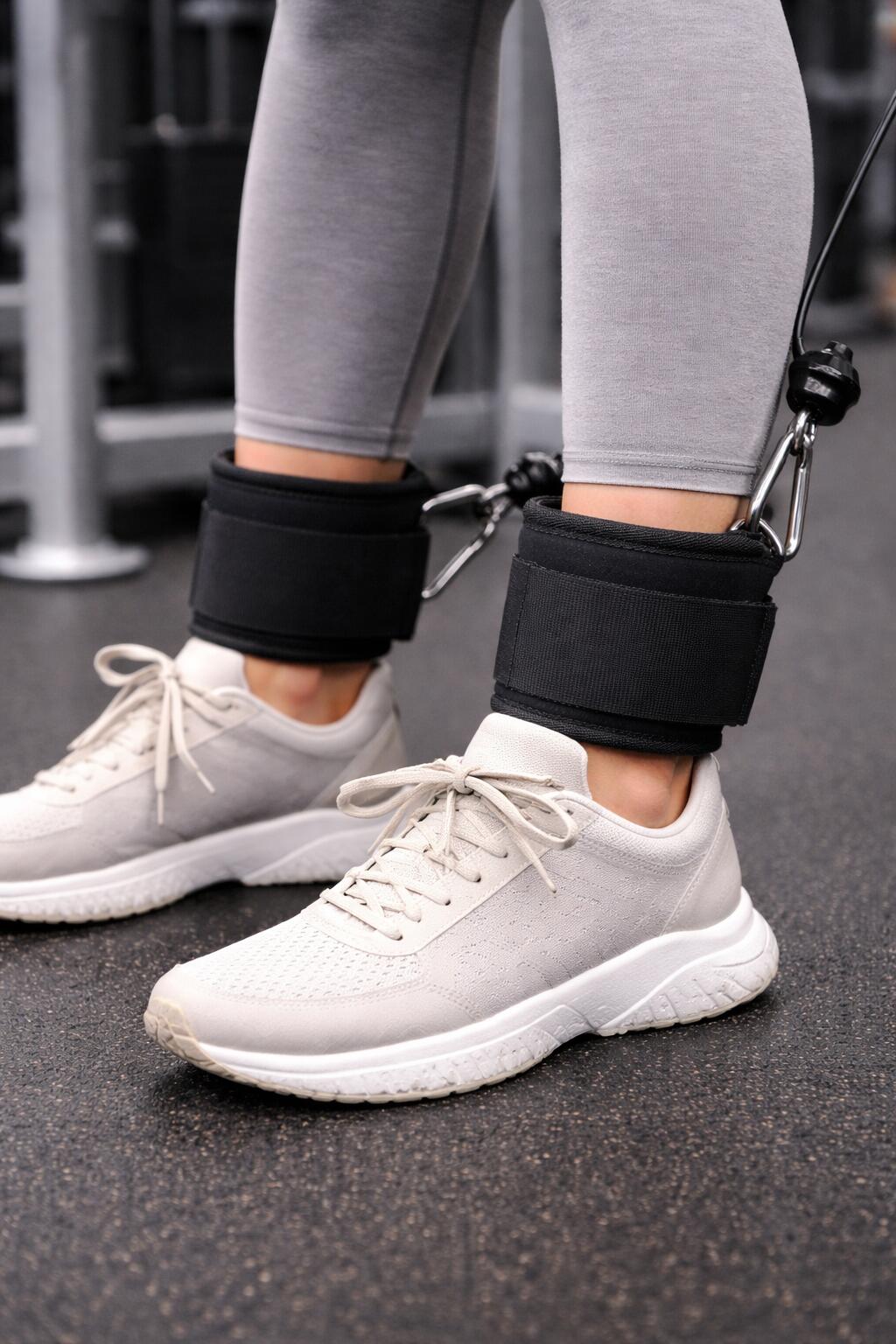 2 Correas de Tobillo para Polea Gimnasia Fitness 2/3
