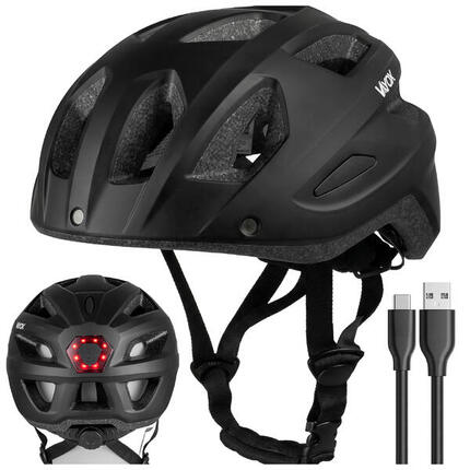 Kask rowerowy Vayox Active VA0424 lampka LED