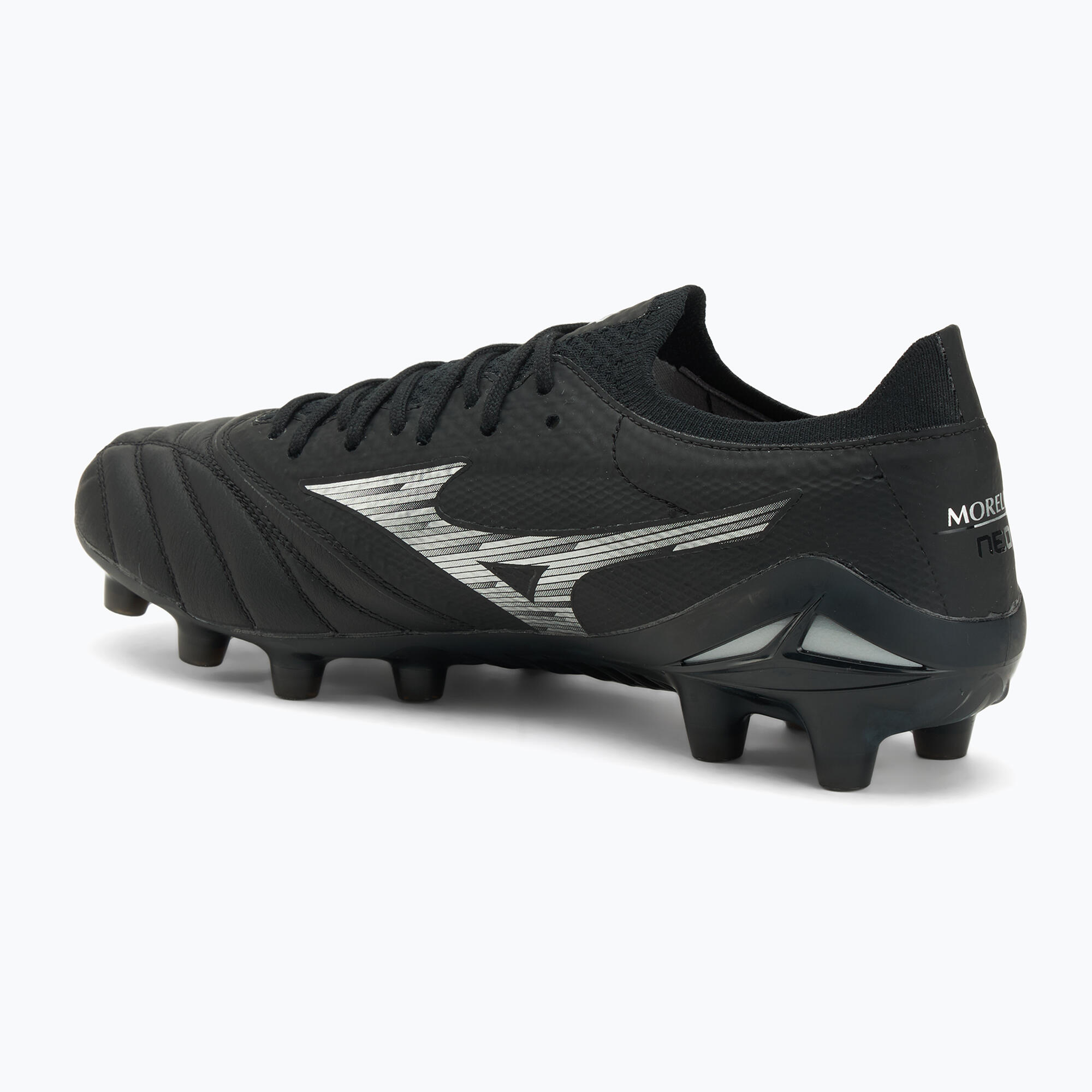 Buty piłkarskie Mizuno Morelia Neo IV β Elite FG black/galaxy silver/black 3/7