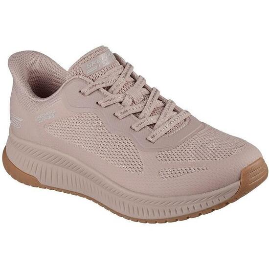 Zapatillas Skechers Bobs Squad 4 - Stapl, Beige, Mujer