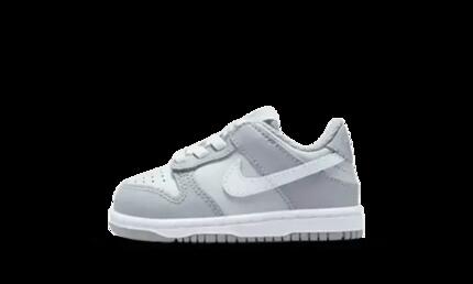 Zapatillas bebé - Casual - Dos tonos Dunk Low - Blanco/Gris