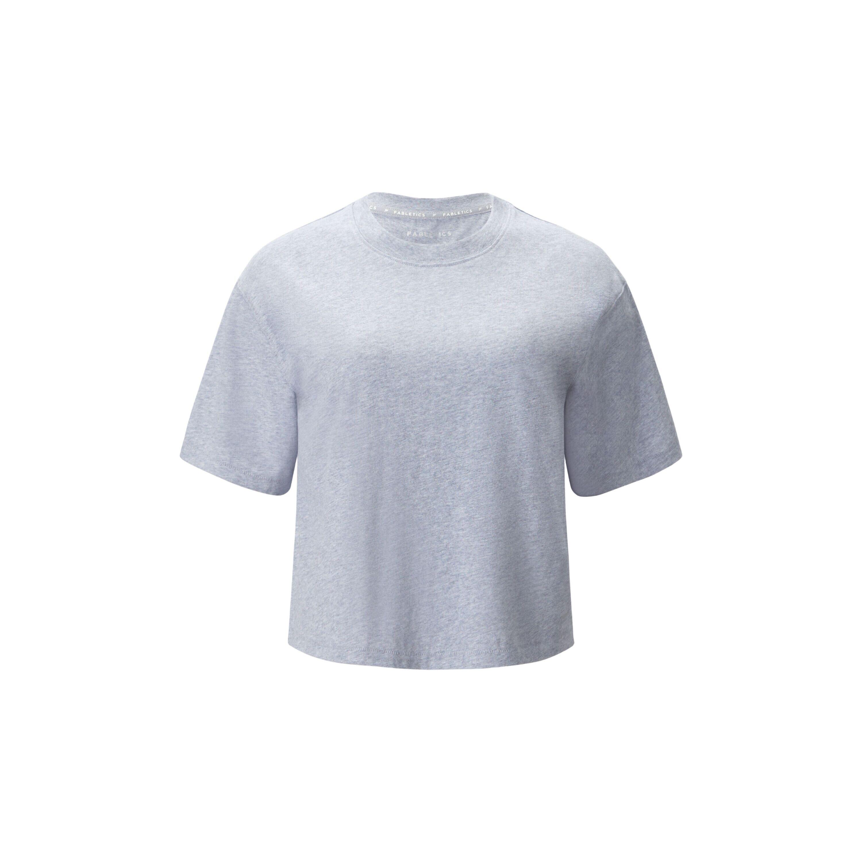 Dames Top Cotton Boxy Tee Met Ronde Halslijn 2/5
