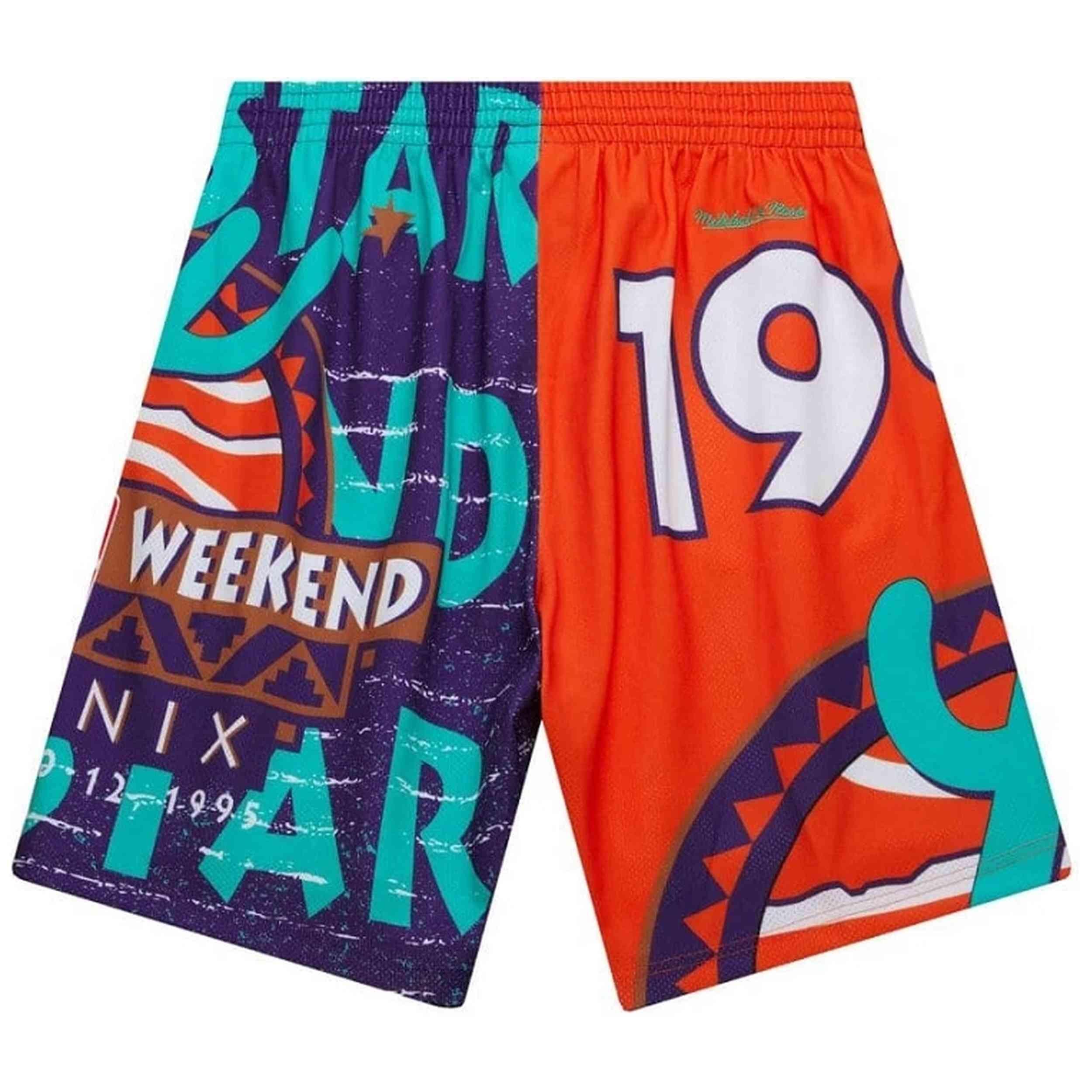Pantaloncini Mitchell & ness modello PSHR4984-ASG95PPPMTWH per uomini 2/4