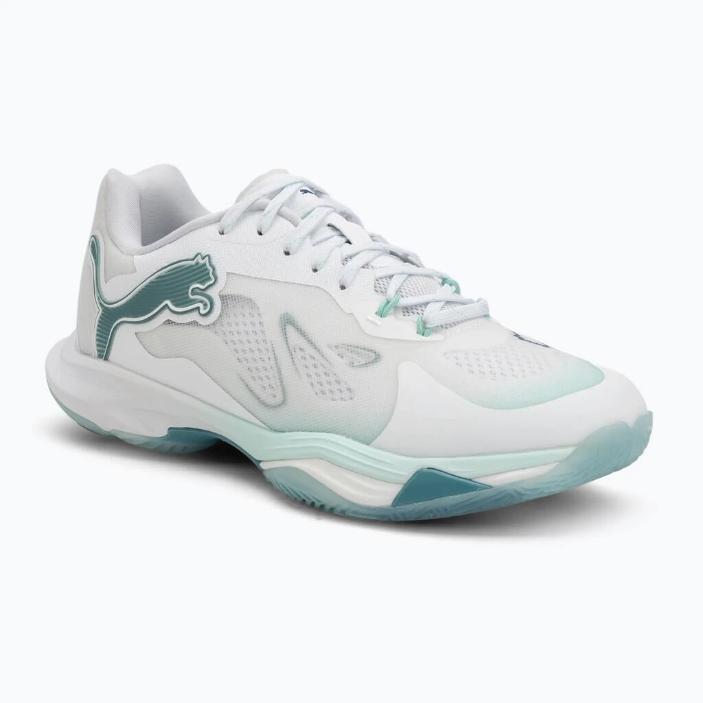 PUMA Vantage Nitro W+ Game On White/Blue Handball Shoes