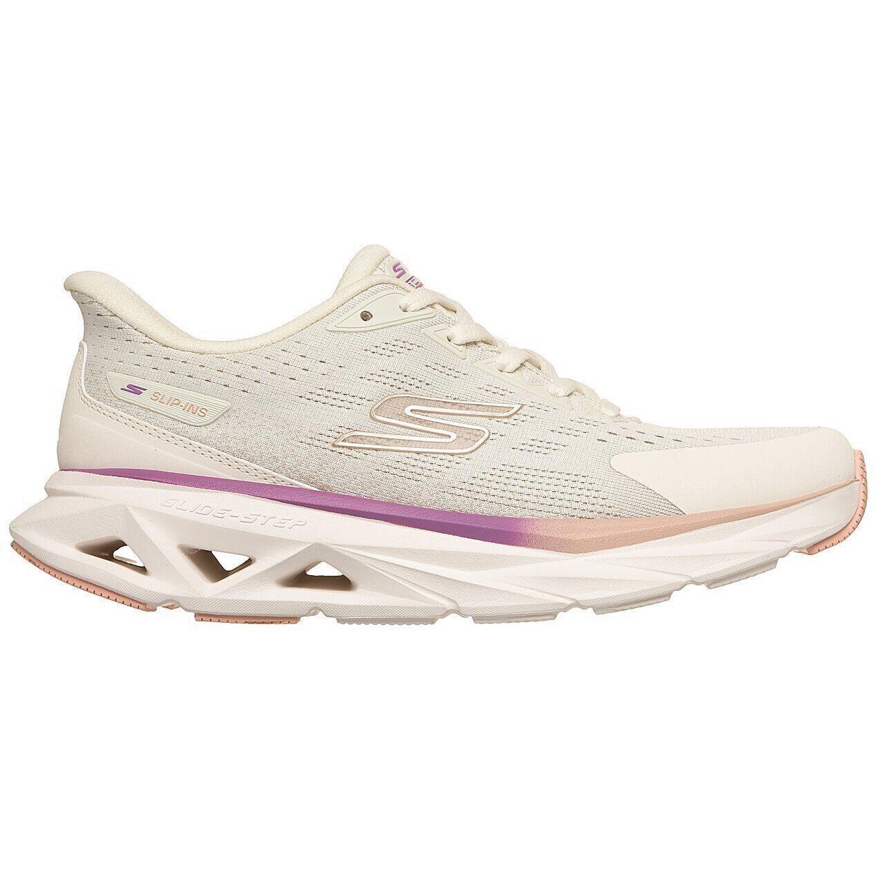 Turnschuhe Skechers Glide-step Vortex, Beige, Damen 3/5