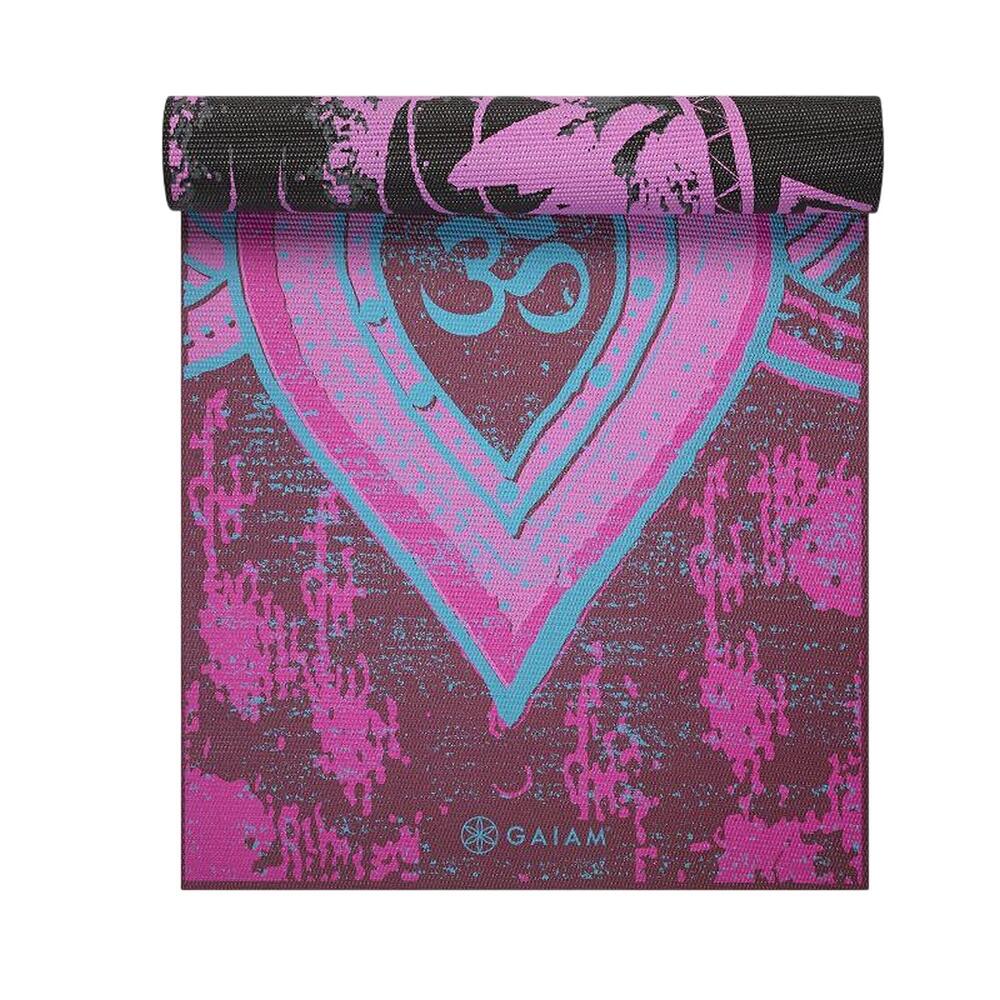 Tapis De Yoga Motif/style Soleil Et Lune BE FREE (Noir) Taille unique 3/4