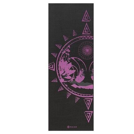 Tapis De Yoga Motif/style Soleil Et Lune BE FREE (Noir)
