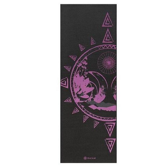 Tapis De Yoga Motif/style Soleil Et Lune BE FREE (Noir)