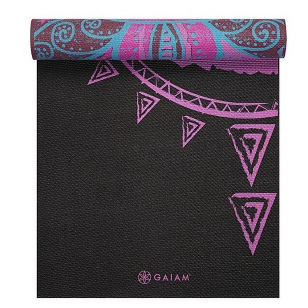 Tapis De Yoga Motif/style Soleil Et Lune BE FREE (Noir) Taille unique 4/4