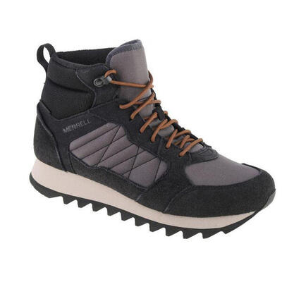 Heren alpine chamois leren mid cut wandelschoenen (groen)
