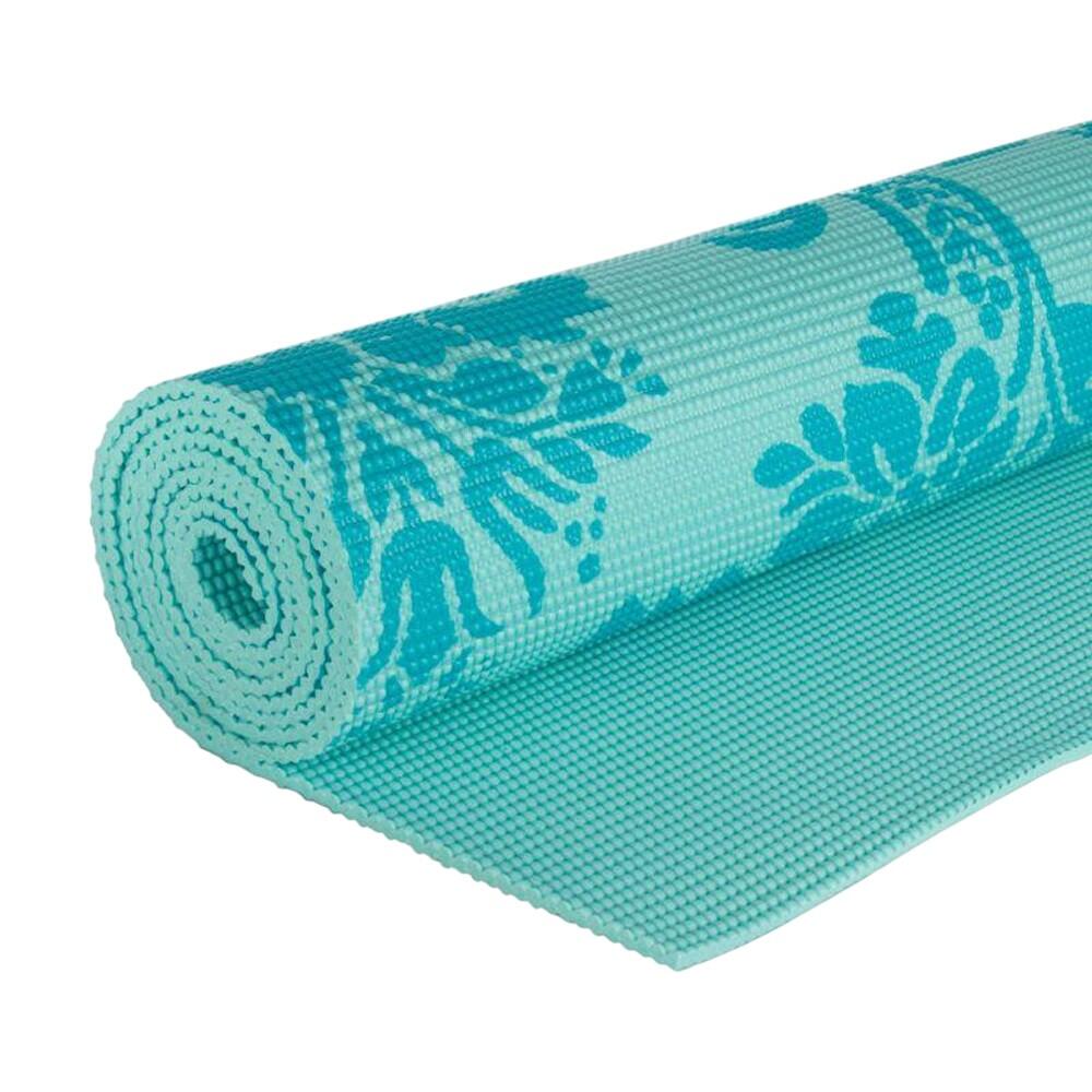Tapis De Yoga Motif/style Néobaroque (Turquoise Vif) Taille unique 4/6