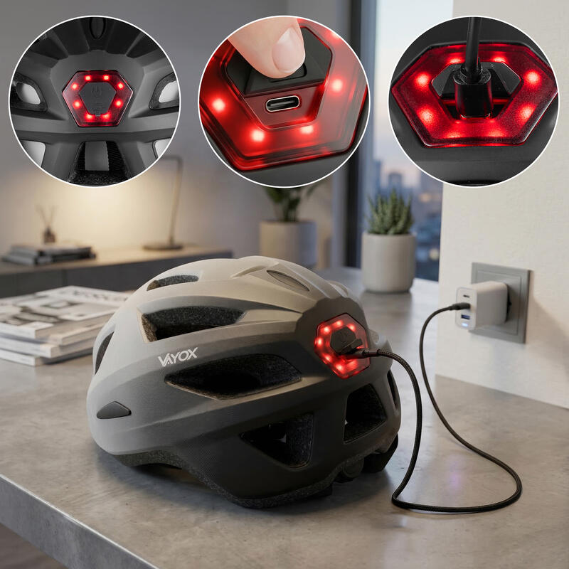 Cască bicicletă Vayox Active VA0424 lampă LED
