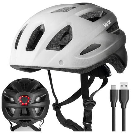 Kask rowerowy Vayox Active VA0424 lampka LED