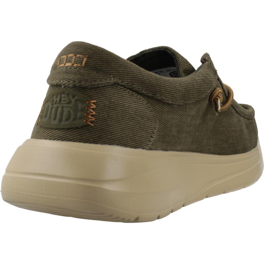 Buty HEY DUDE WALLY COMF WORN TWILL Zielony 3/5
