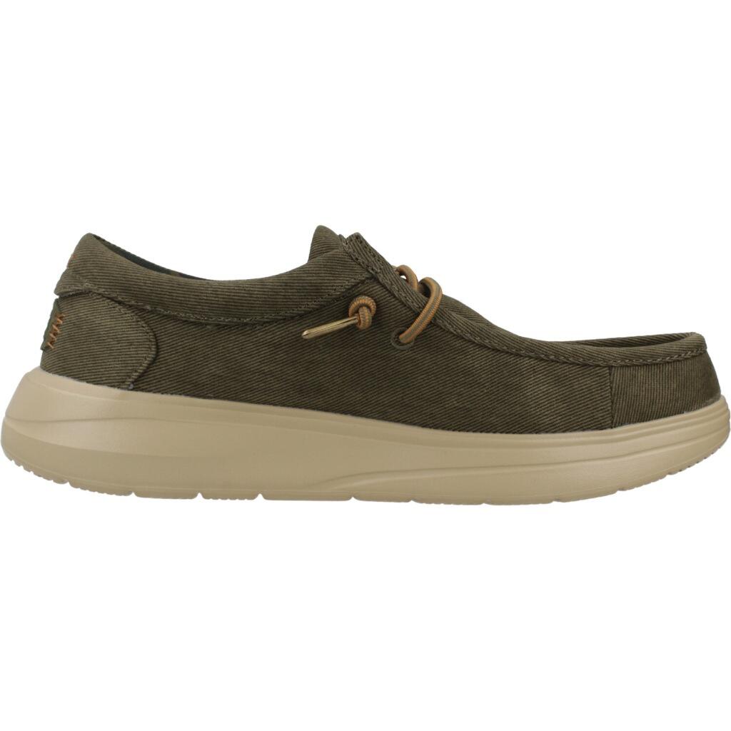 Buty HEY DUDE WALLY COMF WORN TWILL Zielony 4/5