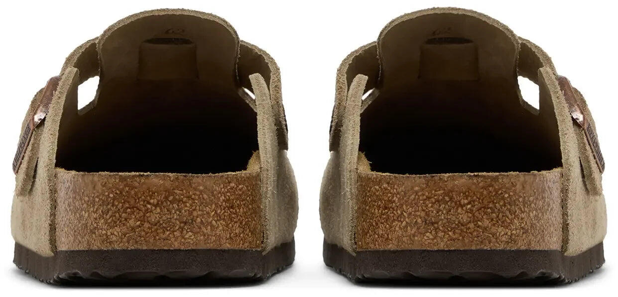 Birkenstock Boston Soft Footbed Suede Taupe 4/5