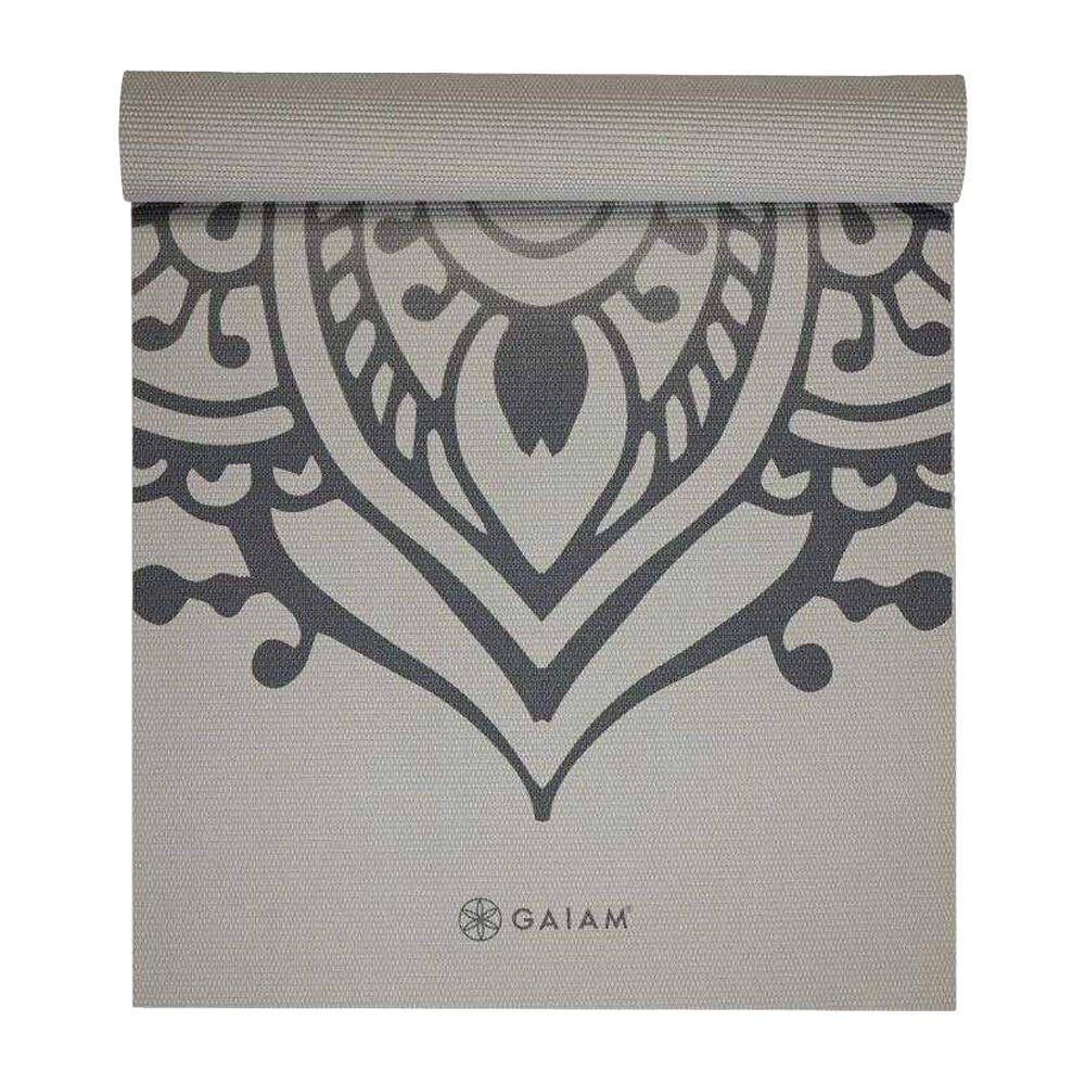 Tapis De Yoga Motif/style Cadran Solaire SUSTAINED (Gris) Taille unique 2/4