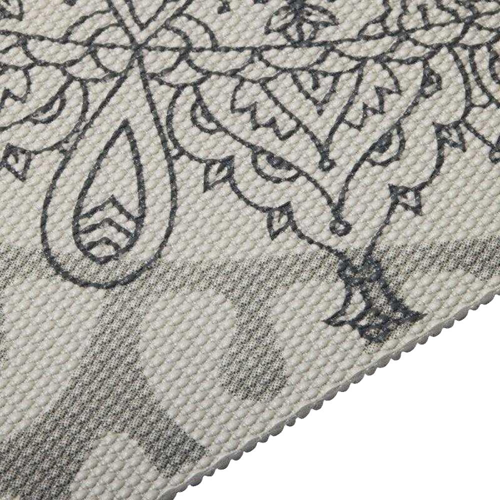 Tapis De Yoga Motif/style Cadran Solaire SUSTAINED (Gris) Taille unique 4/4