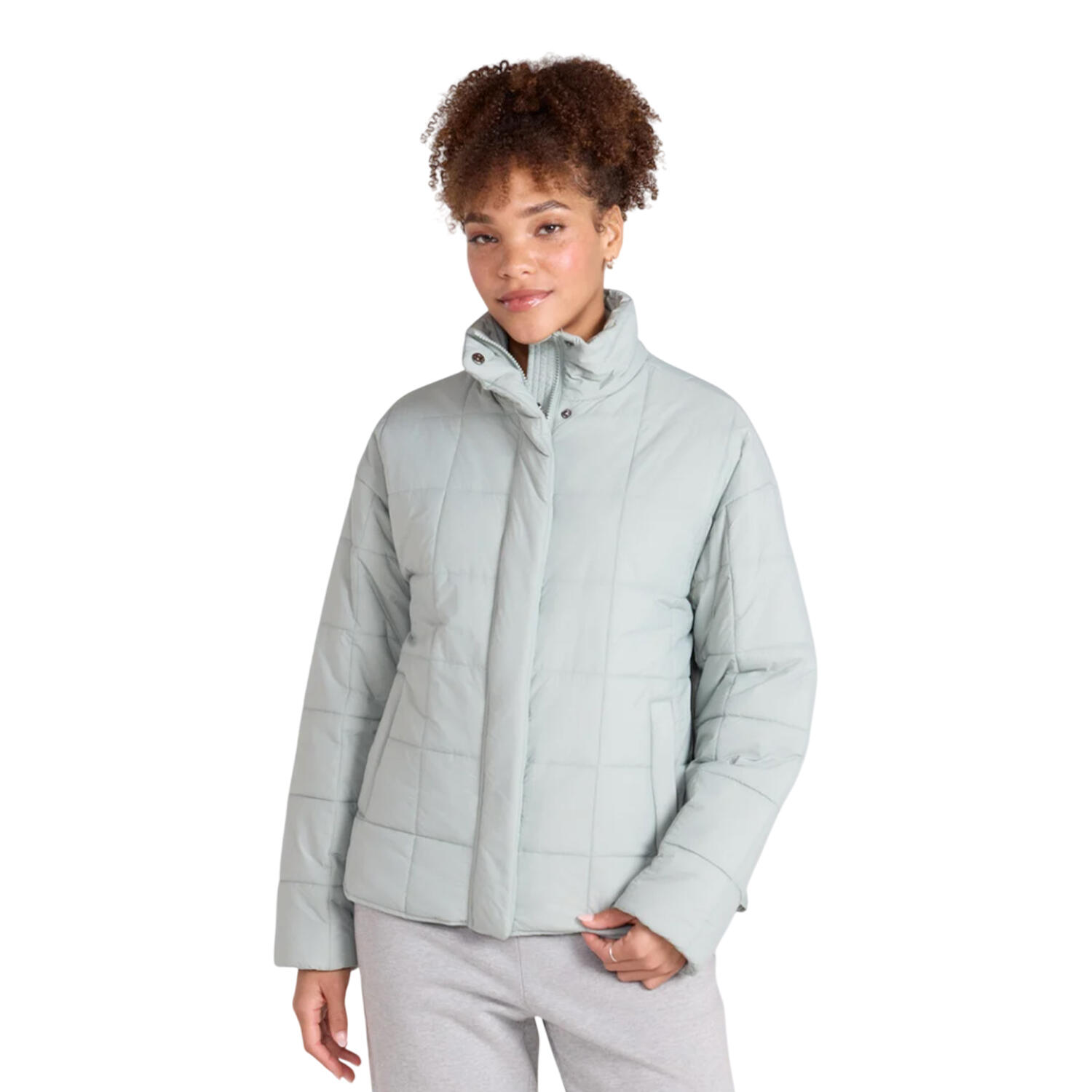 "Nina" Steppjacke für , Gesteppt Damen Minzgrün 3/4