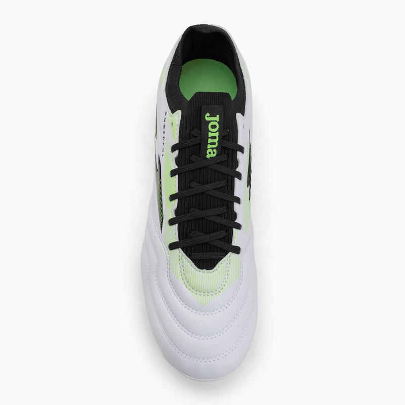 Ghete de fotbal bărbați Joma Powerful Top FG alb/negru