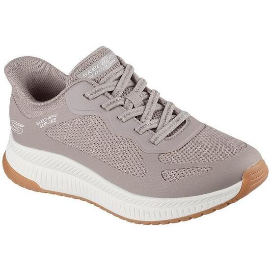 Zapatillas Skechers Bobs Squad 4 - Stapl, Beige, Mujer