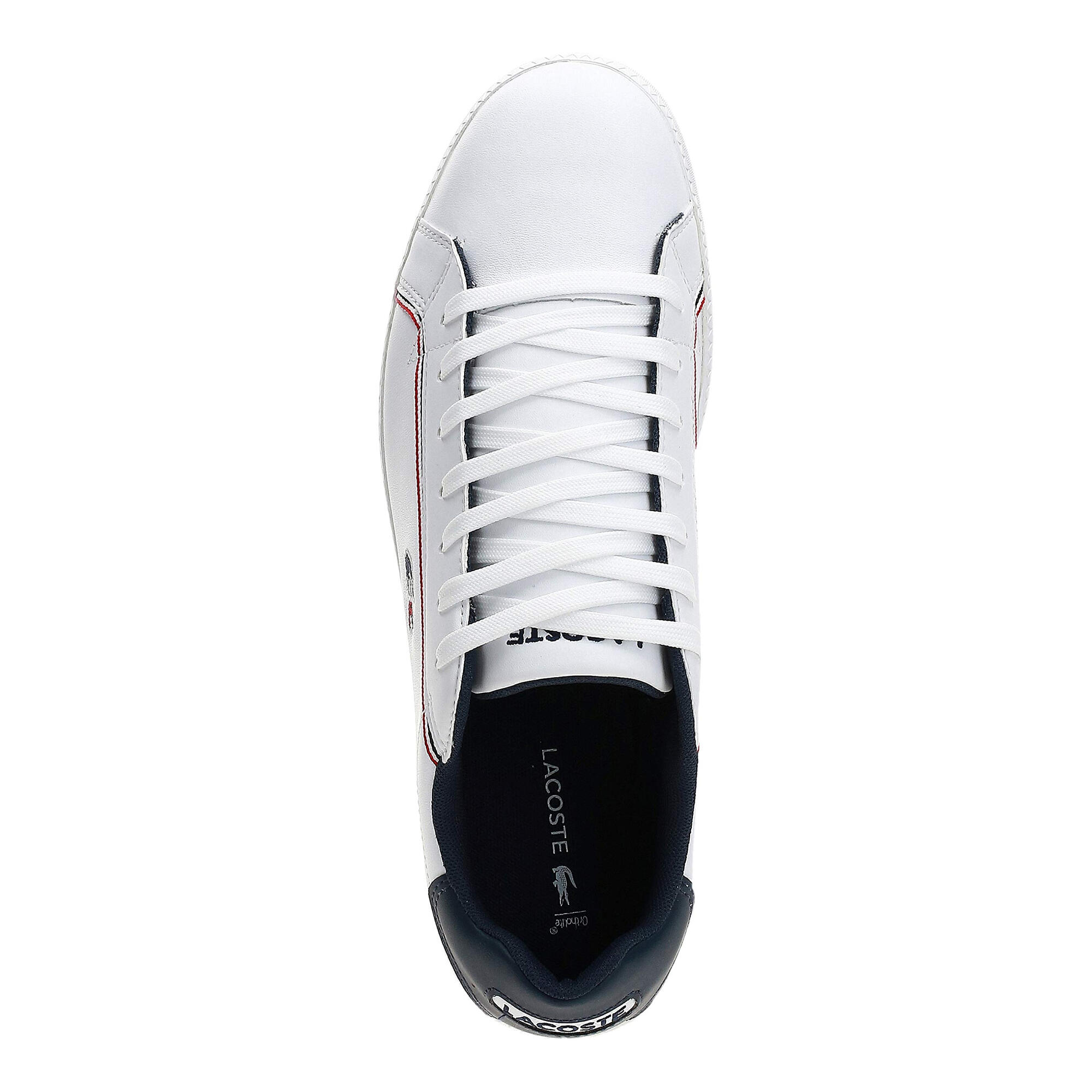 Scarpe Sportive Logo PelleUomo Lacoste Graduate Bianco 4/4