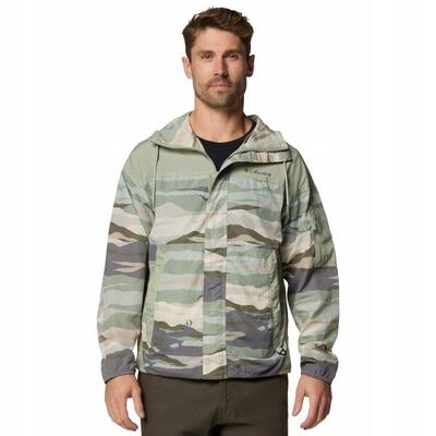 Giacca A Vento Uomo Columbia Challenger II Novelty Verde