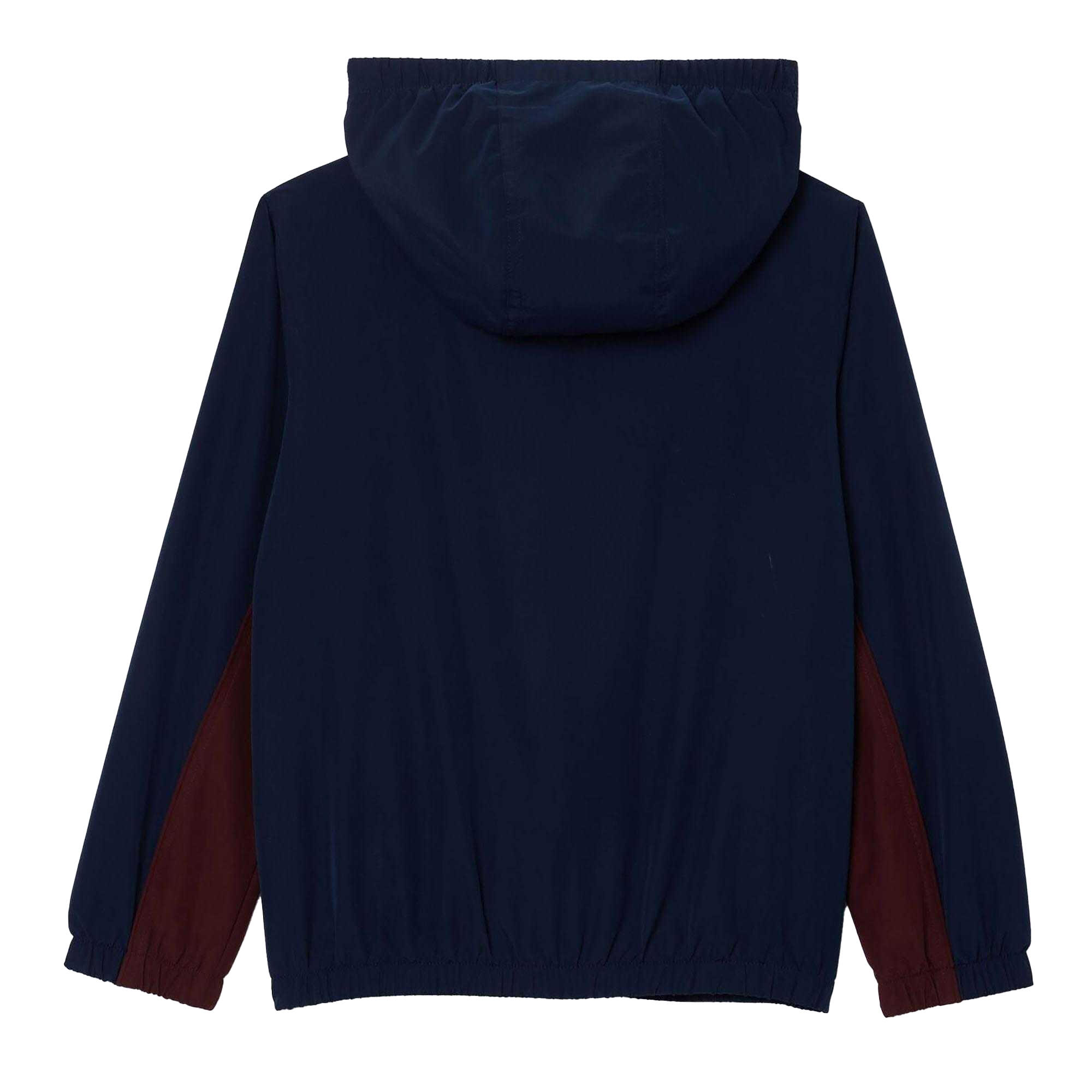 Giacca Con Cappuccio Logo Ricamato Ragazzi Lacoste Blu Navy 2/4