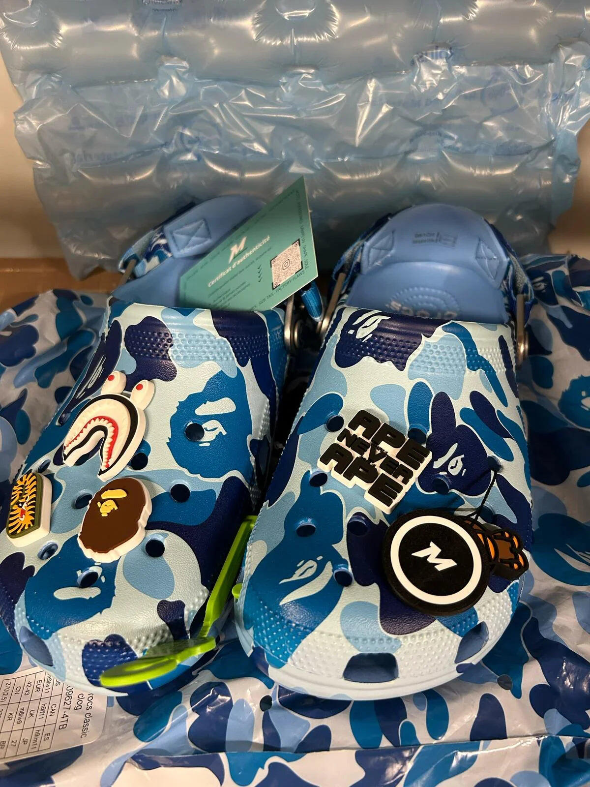 Crocs Classic Clog A Bathing Ape ABC Camo Blue 2/5