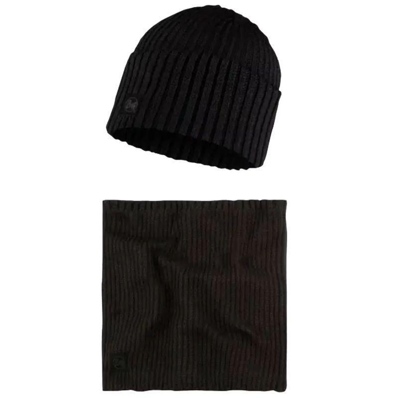 Ensemble Bonnet Et Snood Motif/style Côtelé (Noir) 2/2