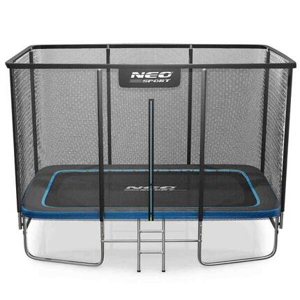 Duża trampolina ogrodowa Neo-sport prostokątna 244x366cm 8x12ft bezpieczna