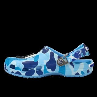 Schoenen classic clog a bathing ape abc camo blue