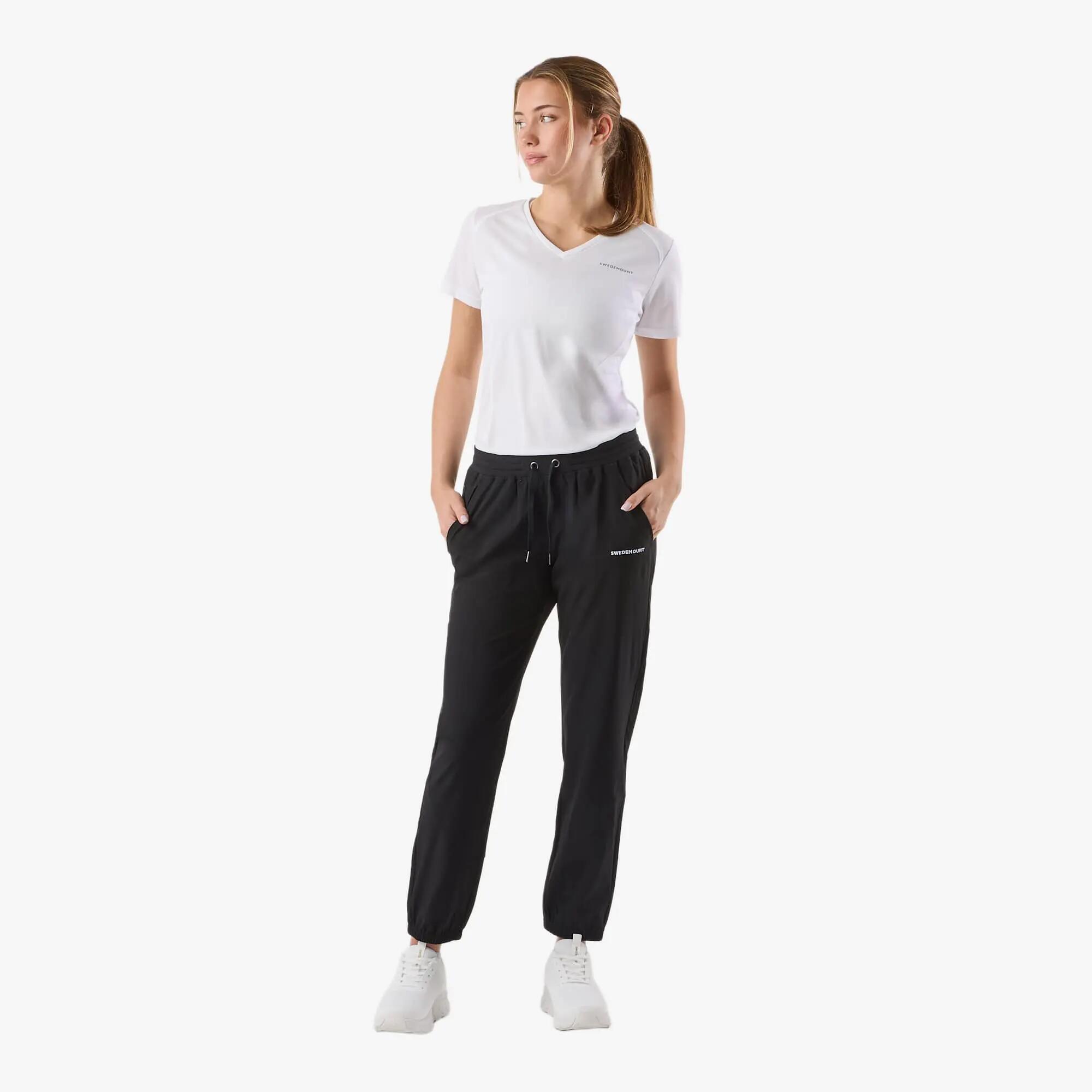 Pantalones Entrenamiento Mujer Tejido Elástico 3/6