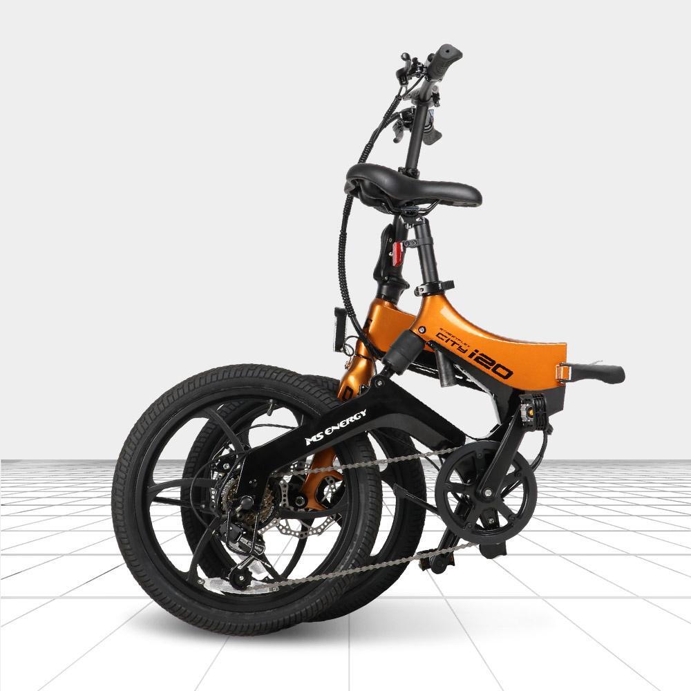 MS ENERGY - E-Bike Faltrad Klapprad - i20 orange/schwarz 3/6