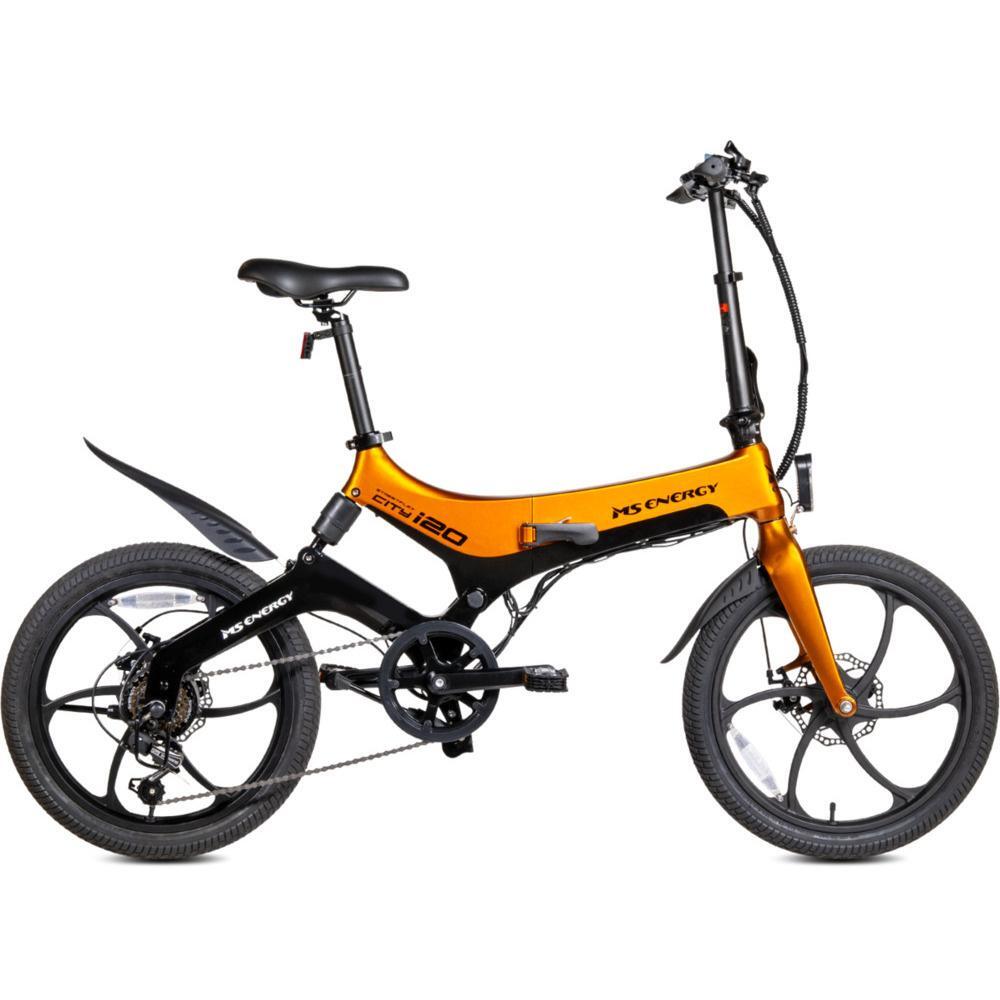 MS ENERGY - E-Bike Faltrad Klapprad - i20 orange/schwarz 5/6