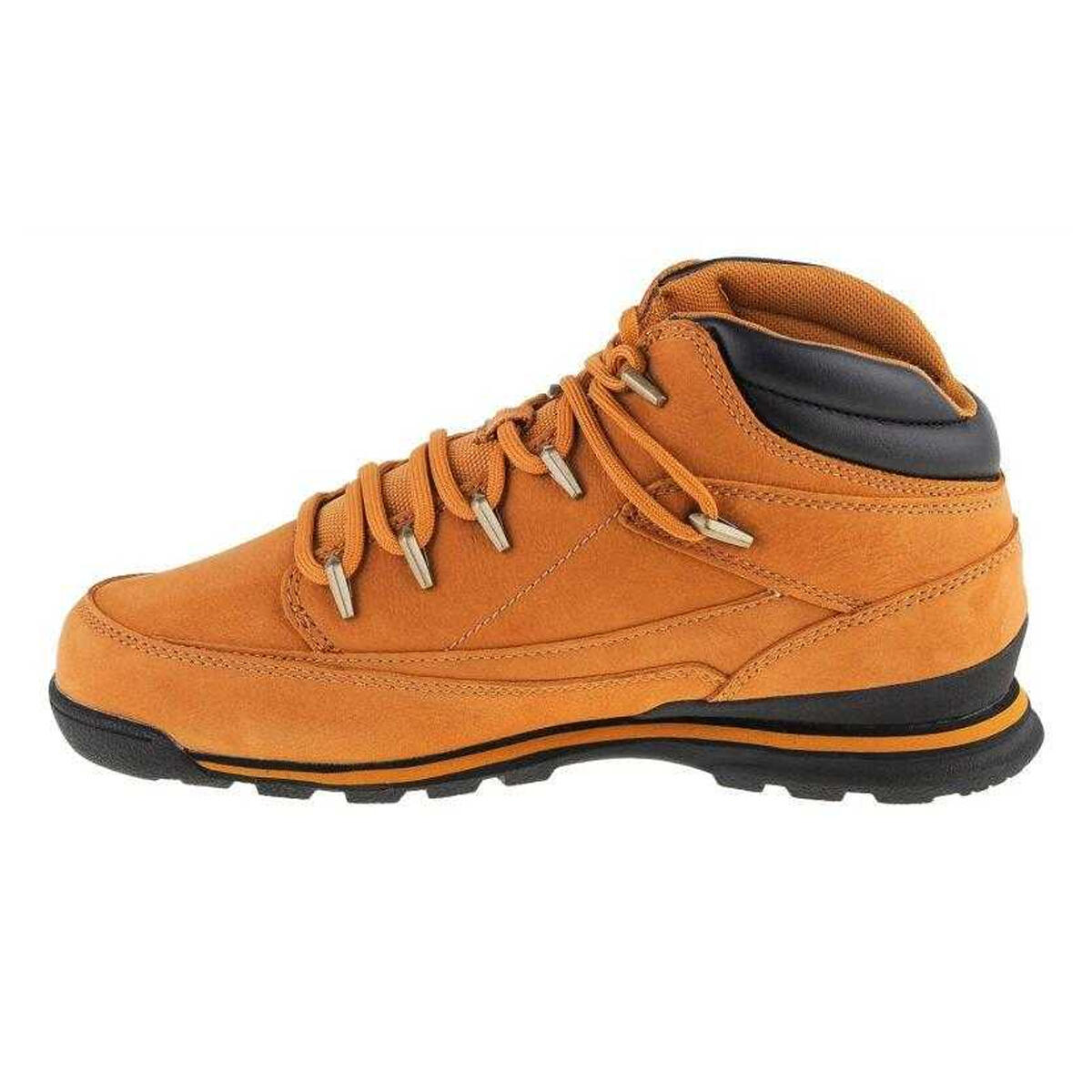 Heren Euro Rock Leren Wandelschoenen (Geel) 2/4