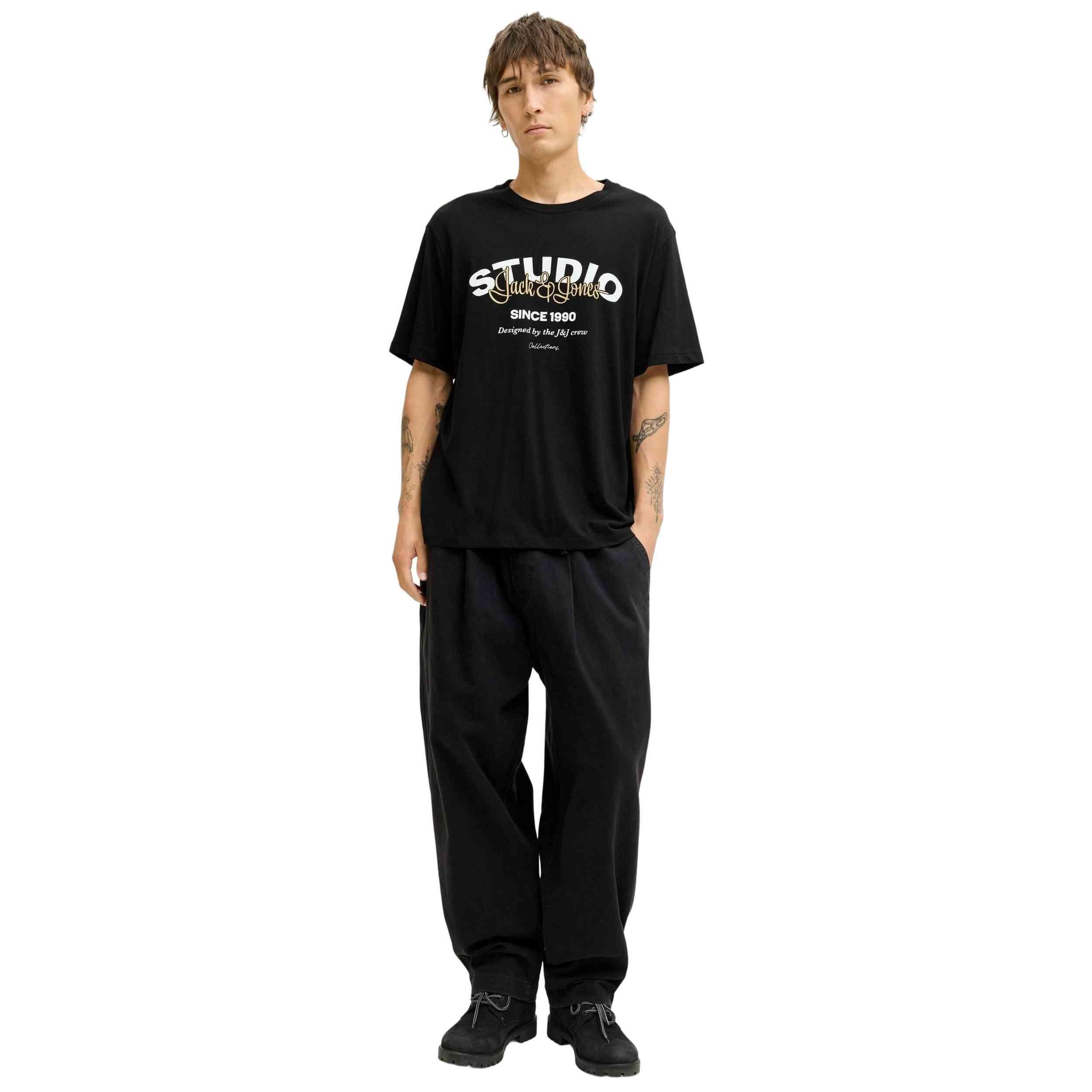 Camiseta de manga corta Jack&jones modelo 12278495-BLK para hombre 2/5
