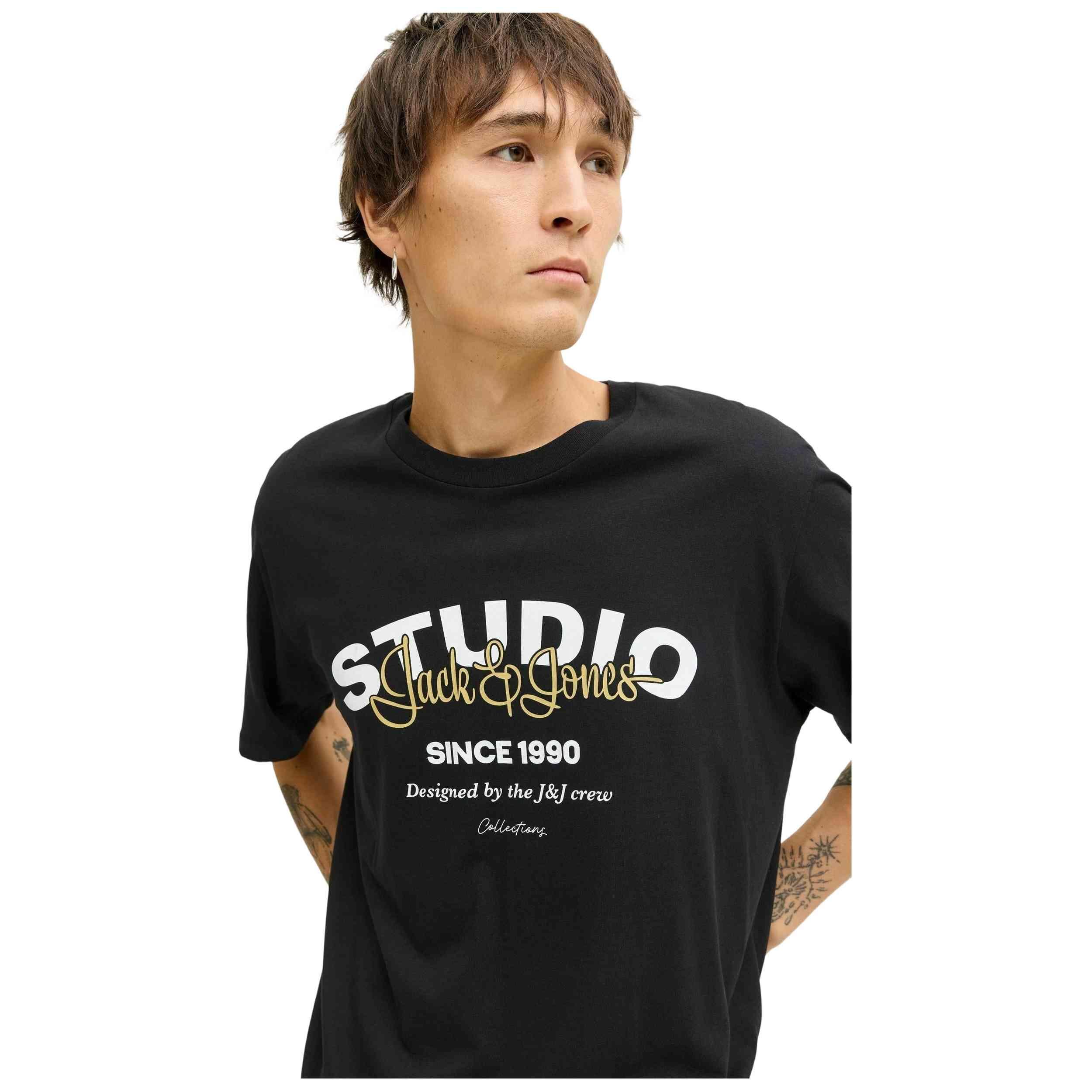 Camiseta de manga corta Jack&jones modelo 12278495-BLK para hombre 4/5