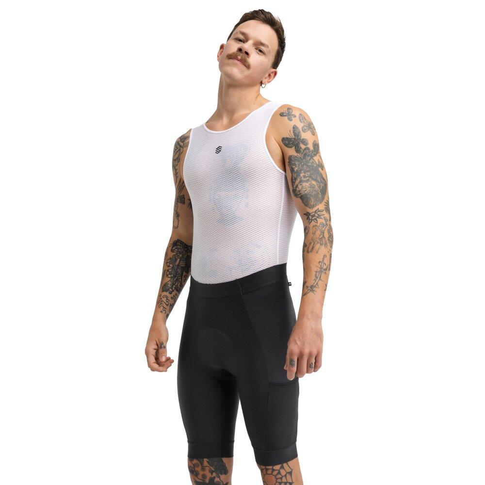 Men Cycling 's bikepacking padded shorts Tour Black Black