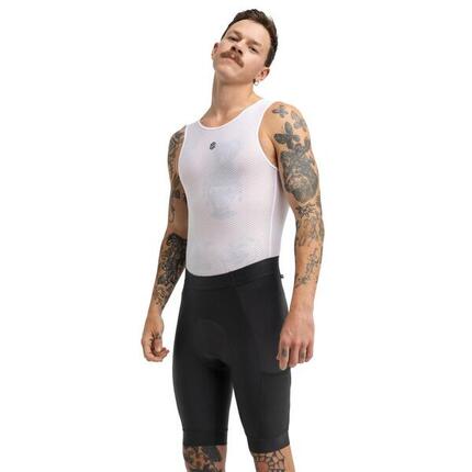 Cuissard sans bretelles cyclotourisme homme Cyclisme Tour Black Noir